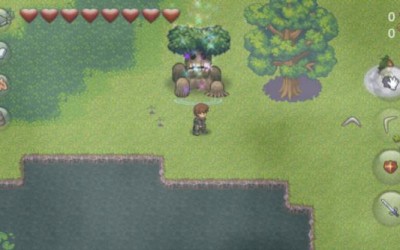 So in a game where you can get a potent Fire Wand, you get to fight trees.
